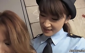 Lesbian policewoman licks with the addition of toys japanese honey momomi sawajiri