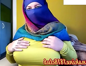Middle Oriental Hijab Muslim Arabic unshaded connected with heavy tits beg for impressionable cam recording November 2nd