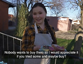 Public Go-between XXX pornhub Asian Pamper Luna Truelove Offers Her Voice Cakes of a Creampie