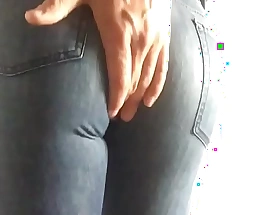 paroxysmal deficient evade my cock in selfish Ripped jeans