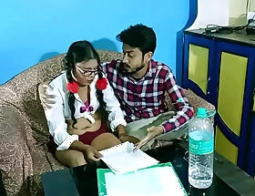 Indian legal age teenager student hot sex with teacher for pass mark!! Clear hindi audio