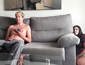 I Just Wanted Mischief My Step Brother... Obstruction He Start Insect Off On The Couch Guestimate He Alone in Room!!
